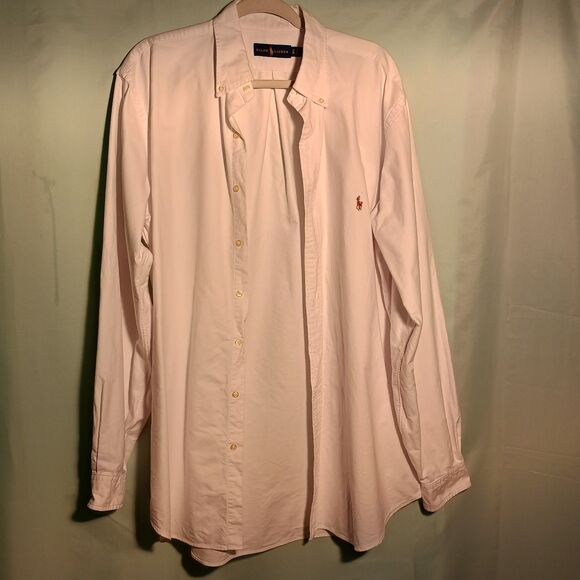 Ralph Lauren Polo Oxford Shirt – Classic White Button-Down Long Sleeve - Picture 1 of 4